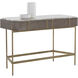 Mauro 46 X 20 inch Grey / Antique Brass Console Table